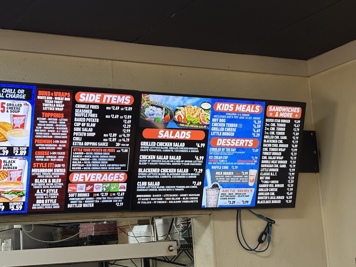 Silver Star Burgers Menu - Image 2
