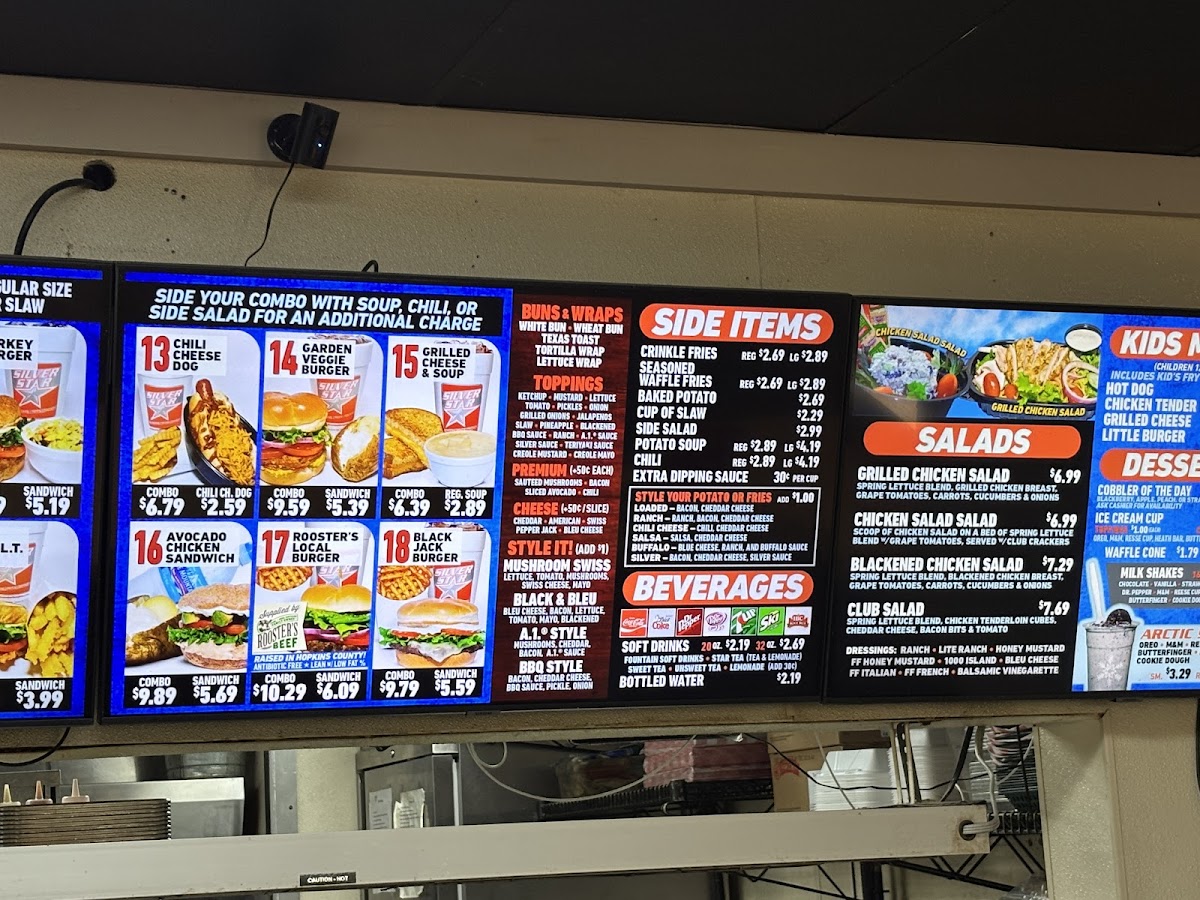 Silver Star Burgers Menu - Image 3
